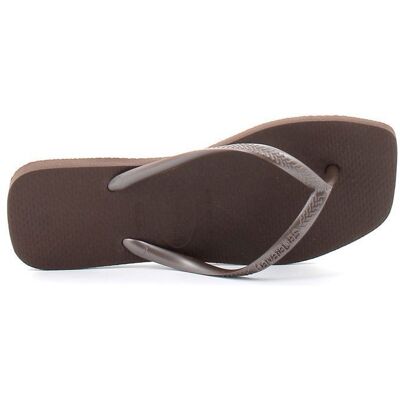 Tongs havaianas Slim Square Marron - Publicité Tongs havaianas Slim Square Marron - Publicité