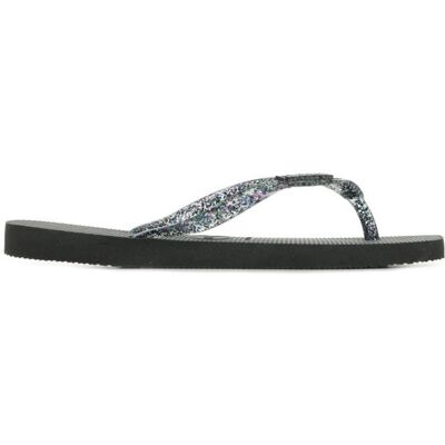 Tongs - Havaianas - Square Logo Metallic - Noir - Adulte - Mixte Noir - Publicité Tongs - Havaianas - Square Logo Metallic - Noir - Adulte - Mixte Noir - Publicité