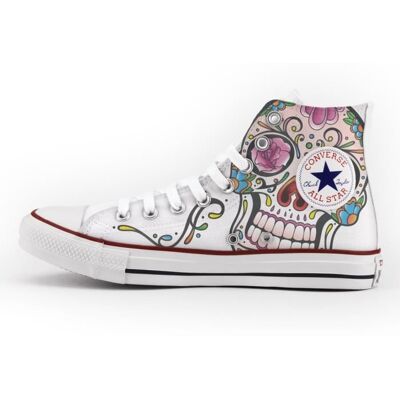 CONVERSE Baskets All Star Imprimés Blanc Mixte Blanc - Publicité CONVERSE Baskets All Star Imprimés Blanc Mixte Blanc - Publicité