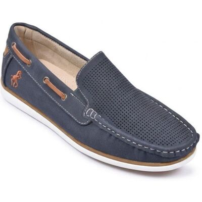 OZABI Mocassins homme respirants perforés confort été 39-45 SY6612 MARINE Bleu - Publicité OZABI Mocassins homme respirants perforés confort été 39-45 SY6612 MARINE Bleu - Publicité