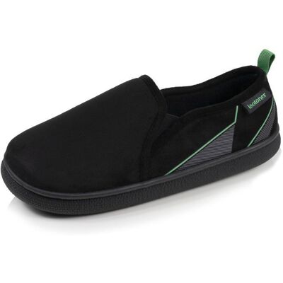Isotoner Chaussons suédine semelle bloup XTRA confort bon maintien noir homme Noir - Publicité Isotoner Chaussons suédine semelle bloup XTRA confort bon maintien noir homme Noir - Publicité