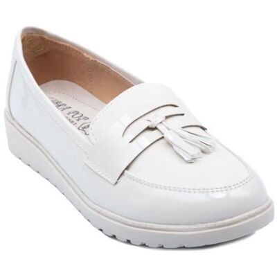 Mocassins vernis femme semelle Beige - Publicité Mocassins vernis femme semelle Beige - Publicité