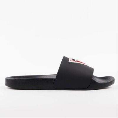 Mule PVC logo - Guess jeans. Noir - Publicité Mule PVC logo - Guess jeans. Noir - Publicité