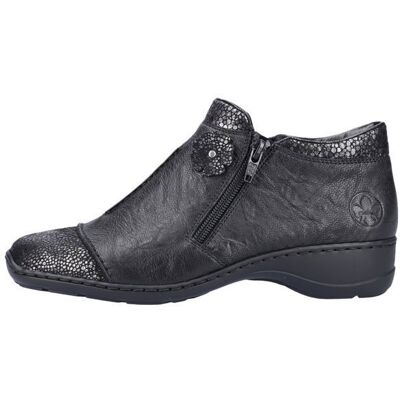 Boot Cuir Rieker Flowerrido - Noir Noir - Publicité Boot Cuir Rieker Flowerrido - Noir Noir - Publicité