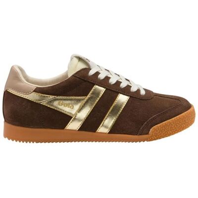Baskets femme Gola Elan Glitz - dark brown/gold/cameo Marron - Publicité Baskets femme Gola Elan Glitz - dark brown/gold/cameo Marron - Publicité