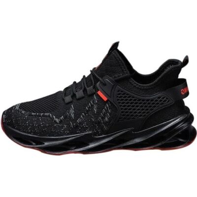 FONDUPIN Baskets HommeSneakers Basse Homme Legere de Plein Air RespirantesChaussure Homme de Sport Décontractées Pour le Tennis-Noir Noir - Publicité FONDUPIN Baskets HommeSneakers Basse Homme Legere de Plein Air RespirantesChaussure Homme de Sport Décontractées Pour le Tennis-Noir Noir - Publicité