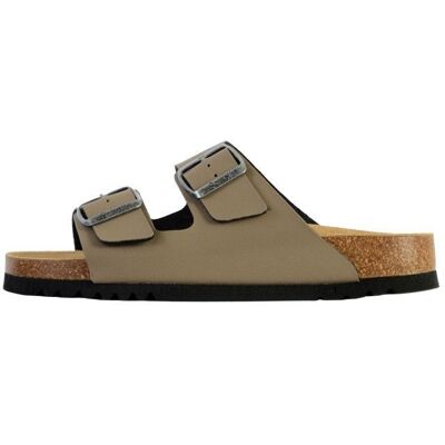 Mules à Enfiler Scholl Josephine - Taupe Blanc - Publicité Mules à Enfiler Scholl Josephine - Taupe Blanc - Publicité