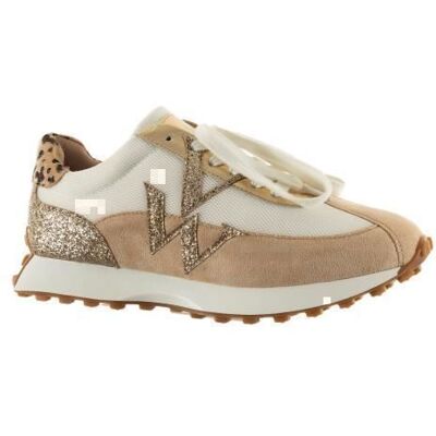 Baskets basses Vanessa Wu Faustine - Beige - Lacets - Femme Beige - Publicité Baskets basses Vanessa Wu Faustine - Beige - Lacets - Femme Beige - Publicité