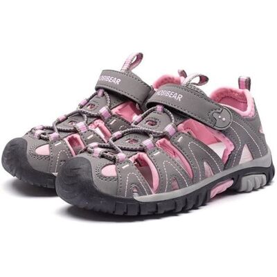 FONDUPIN Sandales Fille21-32EU Bout Fermé Sandales Fille de Marche ÉtéChaussure de Sport Outdoor Plage Sandales Fille-Rose Gris Rose - Publicité FONDUPIN Sandales Fille21-32EU Bout Fermé Sandales Fille de Marche ÉtéChaussure de Sport Outdoor Plage Sandales Fille-Rose Gris Rose - Publicité