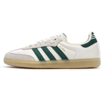 Adidas Samba Blanc/Vert Foncé Femme OG Blanc - Publicité Adidas Samba Blanc/Vert Foncé Femme OG Blanc - Publicité