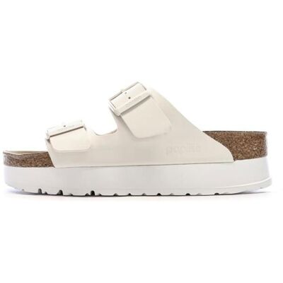 Sandales Beige Femme Birkenstock Arizona Papflex Beige - Publicité Sandales Beige Femme Birkenstock Arizona Papflex Beige - Publicité