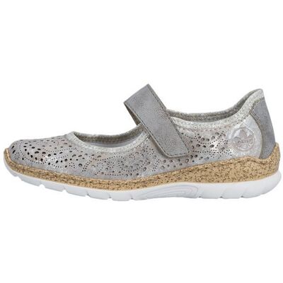 Ballerine à Scratches Rieker - Metallic Gris - Publicité Ballerine à Scratches Rieker - Metallic Gris - Publicité