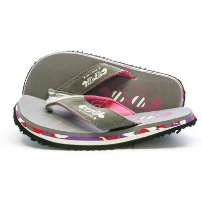 Tongs Grise/Rose Fille Cool Shoe Eve Slight Gris - Publicité Tongs Grise/Rose Fille Cool Shoe Eve Slight Gris - Publicité