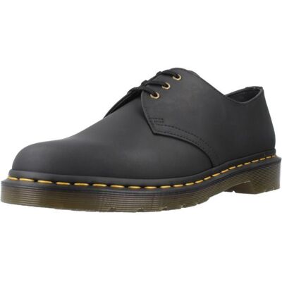 Chaussures Dr Martens Vegan 1461 Noir Félix Frottez - Semelles à coussin dair et thermosoudées Noir - Publicité Chaussures Dr Martens Vegan 1461 Noir Félix Frottez - Semelles à coussin dair et thermosoudées Noir - Publicité