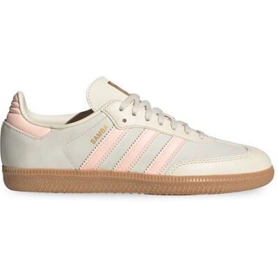 Chaussures pour Fille - ADIDAS - Samba Og J - Beige - Lacets - Plat Beige - Publicité Chaussures pour Fille - ADIDAS - Samba Og J - Beige - Lacets - Plat Beige - Publicité