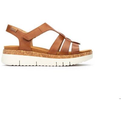 Sandales compensées cuir femme Pikolinos Palma - brandy Marron - Publicité Sandales compensées cuir femme Pikolinos Palma - brandy Marron - Publicité