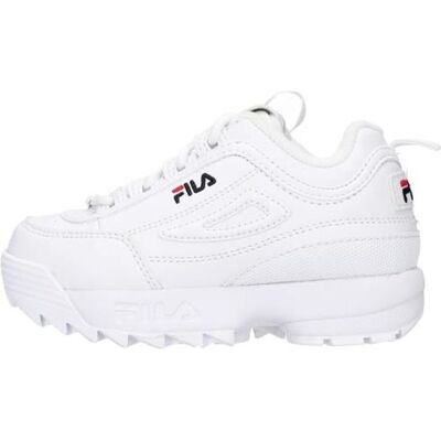 Fila 1010826 chaussures de tennis Fille BLANC Blanc - Publicité Fila 1010826 chaussures de tennis Fille BLANC Blanc - Publicité