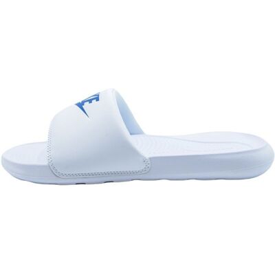 Tongs Nike Victori One Slide Blanc Mixte Blanc - Publicité Tongs Nike Victori One Slide Blanc Mixte Blanc - Publicité