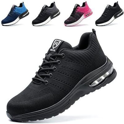ZENTRONIS Chaussures de Sécurité Hommes Femmes Legere Confortable Antidérapant Basket securite,41 Noir - Publicité ZENTRONIS Chaussures de Sécurité Hommes Femmes Legere Confortable Antidérapant Basket securite,41 Noir - Publicité