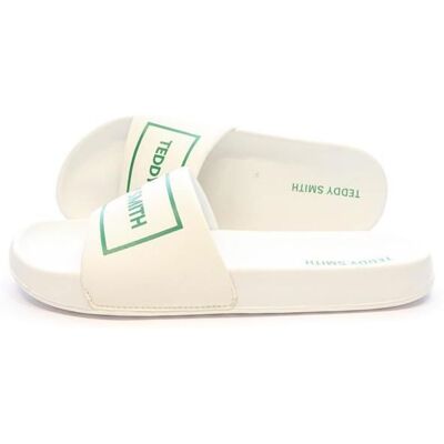 Claquettes Blanches Homme Teddy Smith 78131 Blanc - Publicité Claquettes Blanches Homme Teddy Smith 78131 Blanc - Publicité