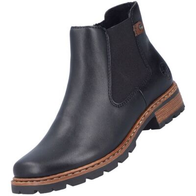 Rieker Bottines pour Femme Z9354-00 Noir Noir - Publicité Rieker Bottines pour Femme Z9354-00 Noir Noir - Publicité