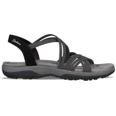 Sandales pour Femme - SKECHERS - Reggae Slim - Turn It Up - Noir Noir - Publicité Sandales pour Femme - SKECHERS - Reggae Slim - Turn It Up - Noir Noir - Publicité