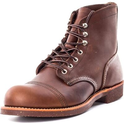 Red Wing 6-inch Iron Ranger Hommes Bottes Amber - 9 UK Marron - Publicité Red Wing 6-inch Iron Ranger Hommes Bottes Amber - 9 UK Marron - Publicité