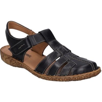 Sandales Femme - JOSEF SEIBEL - Rosalie 48 - Cuir - Scratch - Talon Plat Noir - Publicité Sandales Femme - JOSEF SEIBEL - Rosalie 48 - Cuir - Scratch - Talon Plat Noir - Publicité