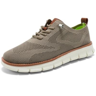 INSFITY Mocassins Homme Chaussures Léger Respirant Mode Bateau Loafers Confort Plats Flâneurs Décontractées - Kaki Marron - Publicité INSFITY Mocassins Homme Chaussures Léger Respirant Mode Bateau Loafers Confort Plats Flâneurs Décontractées - Kaki Marron - Publicité
