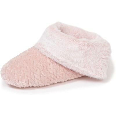Isotoner Chaussons micro éponge semelle antidérapante rose femme Rose - Publicité Isotoner Chaussons micro éponge semelle antidérapante rose femme Rose - Publicité