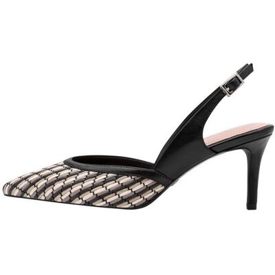 Escarpins Cuir Tamaris - Noir Noir - Publicité Escarpins Cuir Tamaris - Noir Noir - Publicité