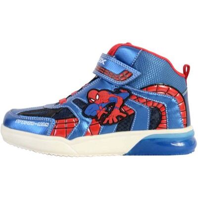 Basket Montante Enfant - Geox - Grayjay - Scratch - Bleu - Spider-Man Bleu - Publicité Basket Montante Enfant - Geox - Grayjay - Scratch - Bleu - Spider-Man Bleu - Publicité