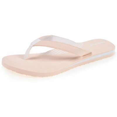 Isotoner Tongs confortables dessus moelleux beige femme Rose - Publicité Isotoner Tongs confortables dessus moelleux beige femme Rose - Publicité