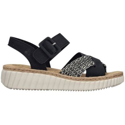Sandales Rieker 69269 Noir - Publicité Sandales Rieker 69269 Noir - Publicité
