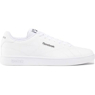 Chaussures de sport - Reebok - Court Clean - Blanc - Lacets - Talon plat Blanc - Publicité Chaussures de sport - Reebok - Court Clean - Blanc - Lacets - Talon plat Blanc - Publicité