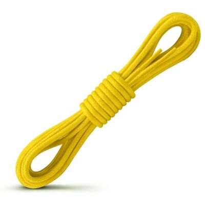 Lacets ronds et fins jaunes 120 cm Diamètre 2.4mm Lacet fin jaune pour chaussures de ville Jaune - Publicité Lacets ronds et fins jaunes 120 cm Diamètre 2.4mm Lacet fin jaune pour chaussures de ville Jaune - Publicité