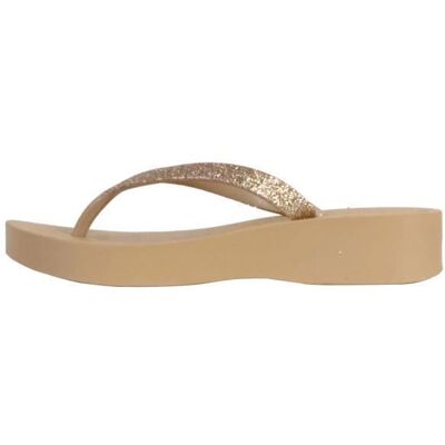 Tong Compensées à Enfiler Ipanema Mesh Chic Plat - Beige/Glitter Beige Beige - Publicité Tong Compensées à Enfiler Ipanema Mesh Chic Plat - Beige/Glitter Beige Beige - Publicité