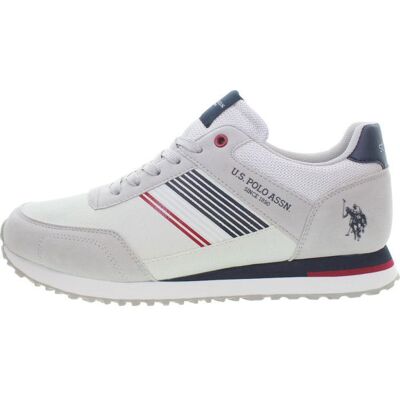 Baskets Homme US POLO ASSN Blanc Blanc - Publicité Baskets Homme US POLO ASSN Blanc Blanc - Publicité