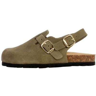 Mules Cuir The Divine Factory Boreali BS - Kaki Vert - Publicité Mules Cuir The Divine Factory Boreali BS - Kaki Vert - Publicité
