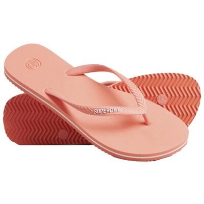 Tongs - Superdry - Vintage Classic - Femme - Corail - Small EU Rose - Publicité Tongs - Superdry - Vintage Classic - Femme - Corail - Small EU Rose - Publicité