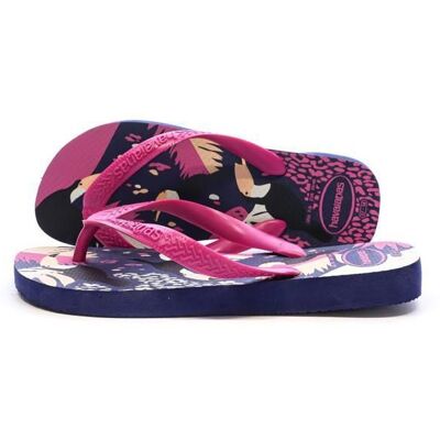 Tongs Marine Femme Havaianas Tropical Vibes Bleu - Publicité Tongs Marine Femme Havaianas Tropical Vibes Bleu - Publicité