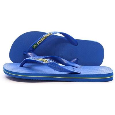 Tongs Bleu Homme Havaianas Slim 1740 Bleu - Publicité Tongs Bleu Homme Havaianas Slim 1740 Bleu - Publicité