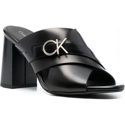 Sandales Calvin Klein HW0HW01520 BEH Noir Chaussures Femme Noir - Publicité Sandales Calvin Klein HW0HW01520 BEH Noir Chaussures Femme Noir - Publicité
