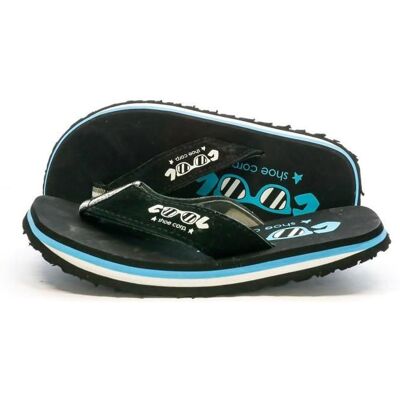 Tongs Noir/Bleu Garçon Cool Shoe Os Noir - Publicité Tongs Noir/Bleu Garçon Cool Shoe Os Noir - Publicité