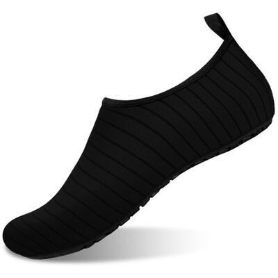 Chaussures deau homme et femme - chaussures de bain neutres - chaussures de plage - M (38/39) Noir - Publicité Chaussures deau homme et femme - chaussures de bain neutres - chaussures de plage - M (38/39) Noir - Publicité