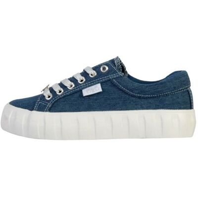 Basket à Lacets Le Temps Des Cerises Malibu - Denim Bleu - Publicité Basket à Lacets Le Temps Des Cerises Malibu - Denim Bleu - Publicité