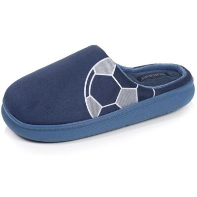 Isotoner Chaussons suédine semelle bloup extra Confort marine garçon Bleu - Publicité Isotoner Chaussons suédine semelle bloup extra Confort marine garçon Bleu - Publicité