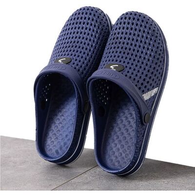 FONDUPIN Sabots HommeRespirant Chaussures de Jardin Perforés-Sabot de PlageSabots Homme dÉté Chaussures Confortable et Respirant-Bleu Bleu - Publicité FONDUPIN Sabots HommeRespirant Chaussures de Jardin Perforés-Sabot de PlageSabots Homme dÉté Chaussures Confortable et Respirant-Bleu Bleu - Publicité