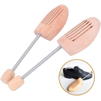 OMABETA Lot de 2 Embauchoirs en Bois Antiridule et Antideformation pour Chaussures Hommes et Femmes - Publicité OMABETA Lot de 2 Embauchoirs en Bois Antiridule et Antideformation pour Chaussures Hommes et Femmes - Publicité