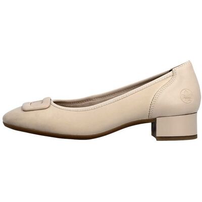 Ballerine à Talon Cuir Rieker - Beige Beige - Publicité Ballerine à Talon Cuir Rieker - Beige Beige - Publicité